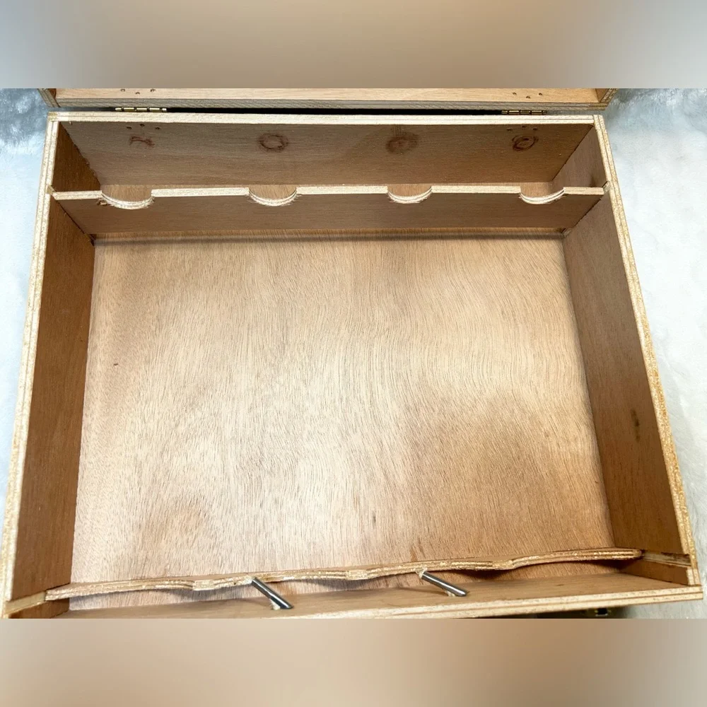 Vintage Riunite Wooden Wine Crate Box Storage Crate Made in Italy